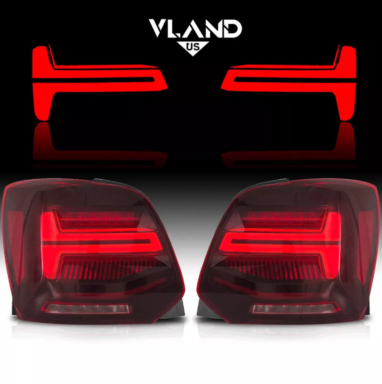 Volkswagen Polo MK5 6R/6C 2009-2017 VLAND Taillights