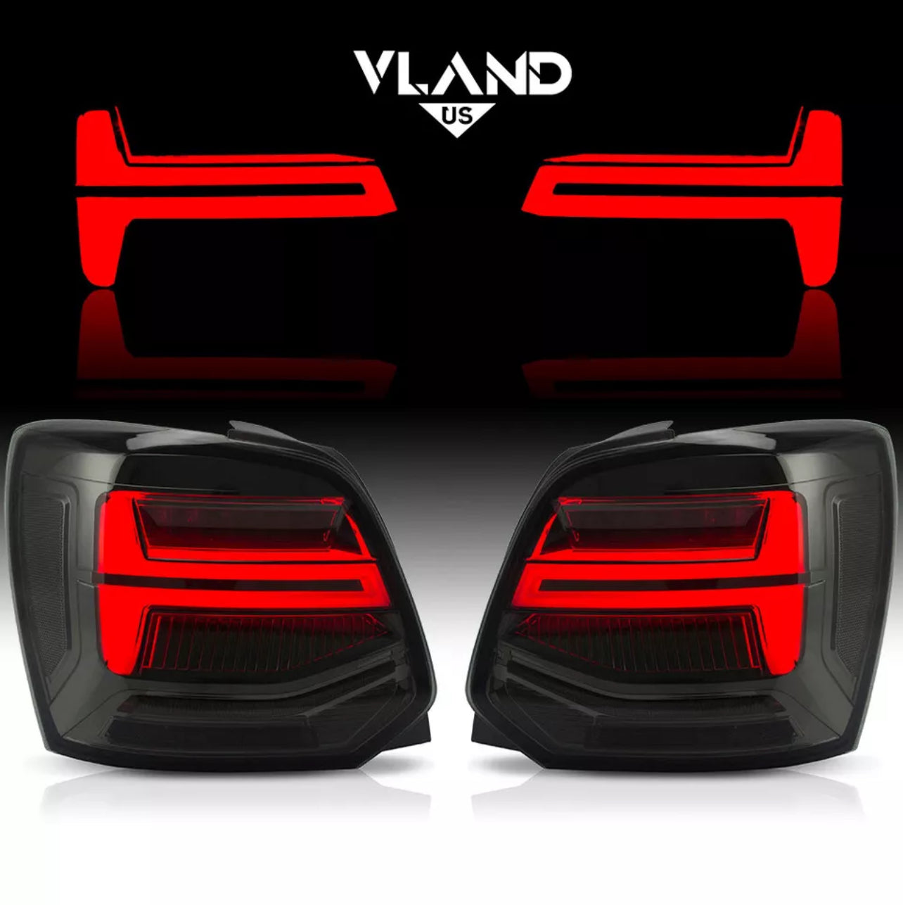 Volkswagen Polo MK5 6R/6C 2009-2017 VLAND Taillights