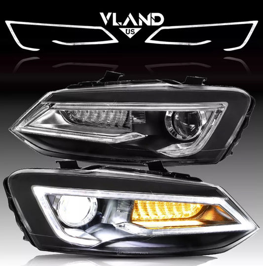 Volkswagen Polo MK5 6R/6C 2009-2017 VLAND Headlights